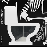 Katamco Toilet Timer Skeleton Edition, Funny Gift for Men, Husband, Dad, Birthday, Christmas, Halloween, Retirement
