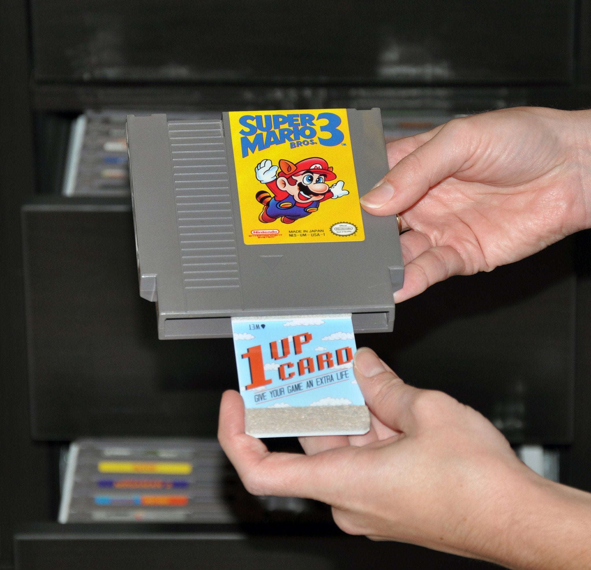 The 1UP 18 Card Pack. Nintendo game cartridge cleaner. – Katamco, LLC