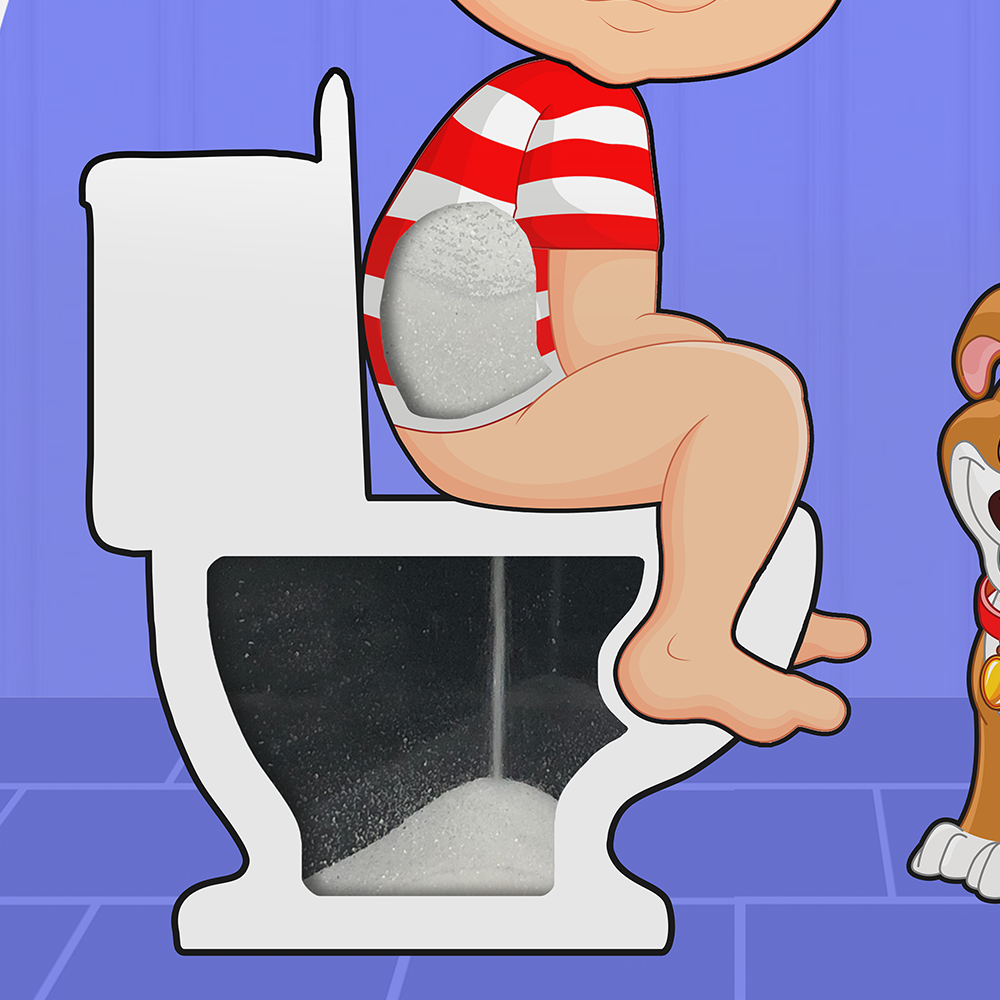 How to Use The Bathroom Cartoon Tutorial | TikTok, image size:1000x1000
